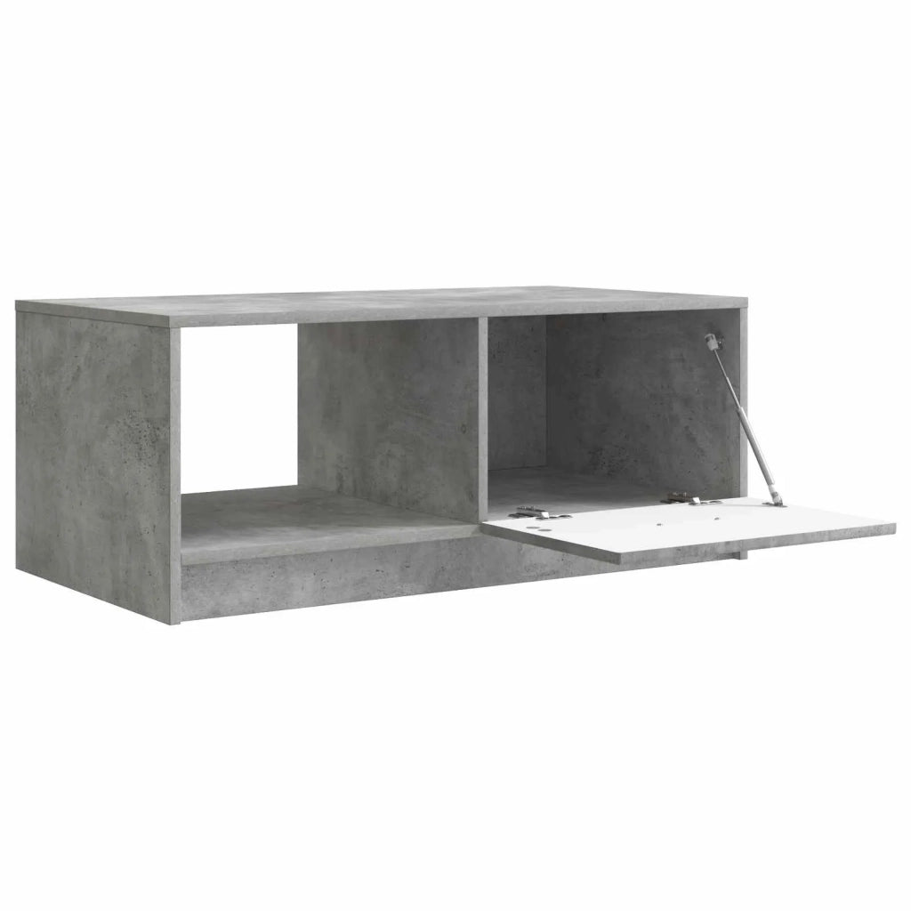Tavolino da salotto | Tavolino da caff¨¨ | Tavolino da Soggiorno Grigio Cemento 90 x 50 x 37 cm