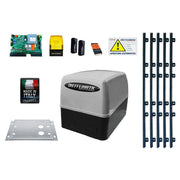 KIT CANCELLO SCORREVOLE 230V KV4 400KG AUTOMAZIONE AUTOMATISMO + 5MT CREMAGLIERA