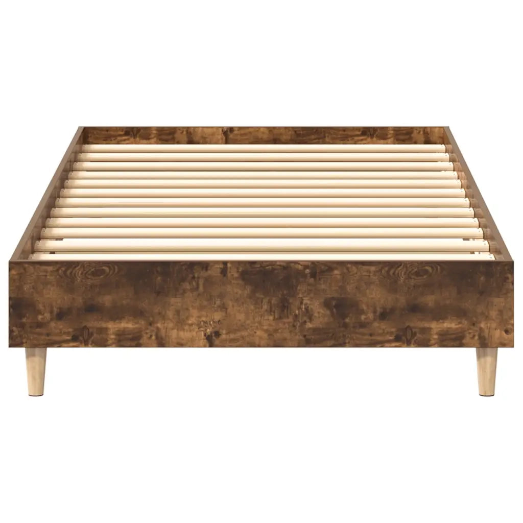 Giroletto senza Materasso-Struttura Letto Rovere Fumo 100x200 cm in Truciolato 862842