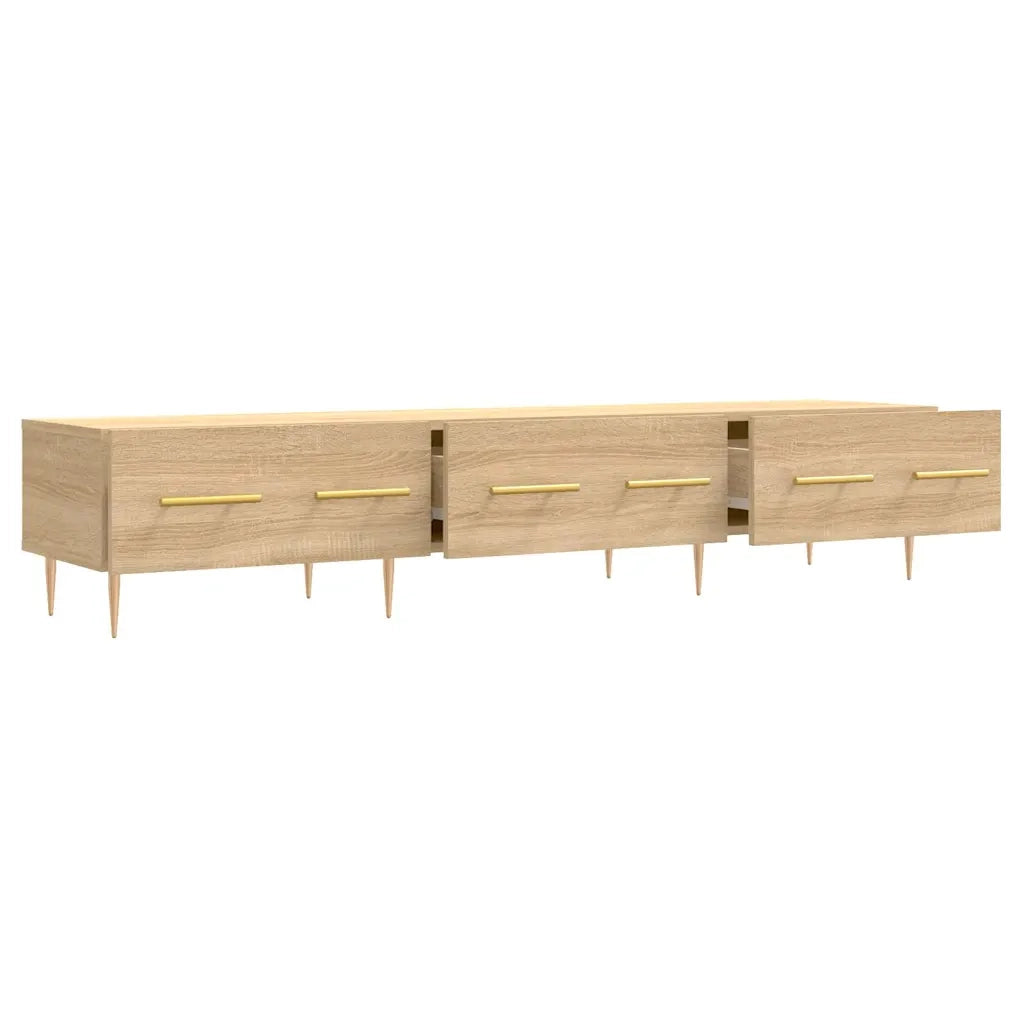 Mobile Porta TV Rovere Sonoma 150x36x30 cm in Legno Multistrato 829143
