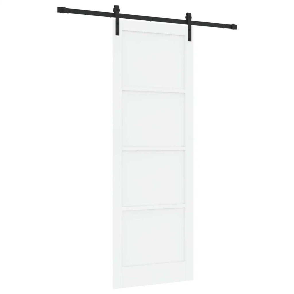 Porta scorrevole Bianco e Nero 83 x 232 cm 3445401
