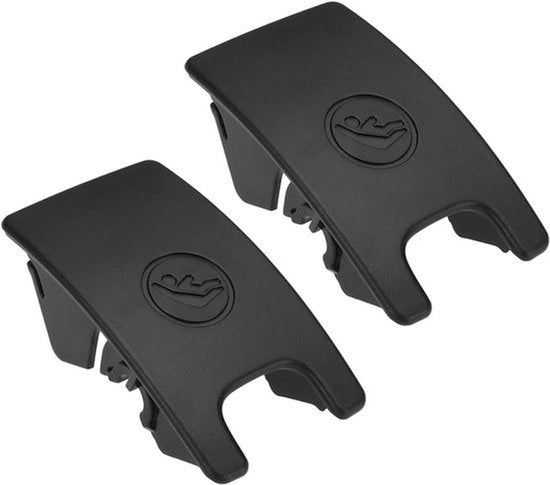 Sedile Auto per Bambini Slot - Posteriore - Copertura di Ricambio - Pulsante - Trim - Copertura - Compatibile con Audi A4 B8 2008-2016 - Audi A5 2008-2016 - 2 pezzi - Nero.