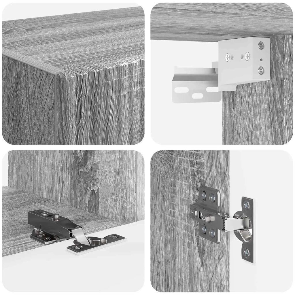 Set mobile TV 5 pz | Armadietto TV | Mobile Porta TV Grigio Sonoma Legno multistrato