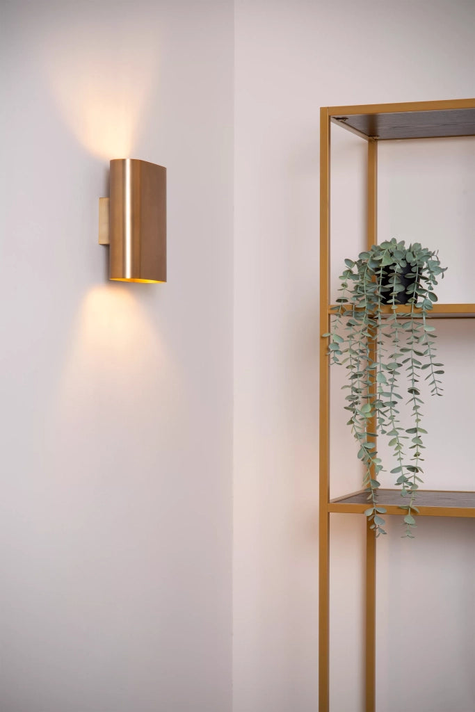 Applique da parete OVALIS oro ottone 2xE14 9W Lucide