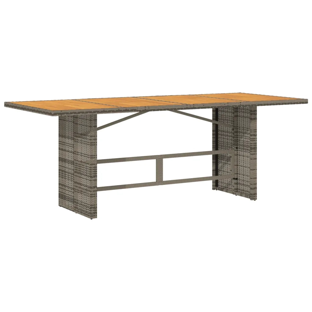 Set da Pranzo da Giardino 7 pz con Cuscini in Polyrattan Grigio 3211898