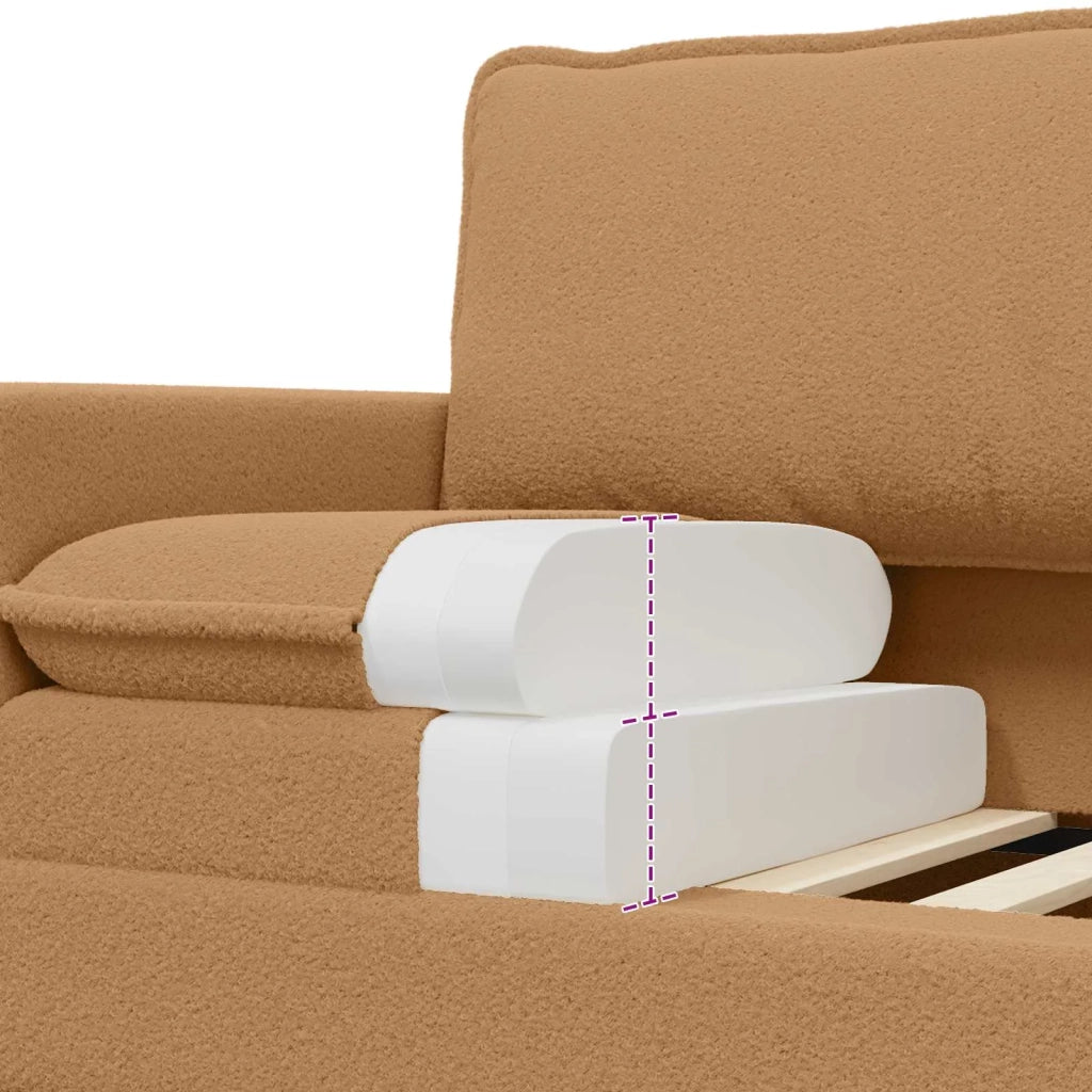 Divano Beige 156 x 81 x 87,5 cm Tessuto 42028854