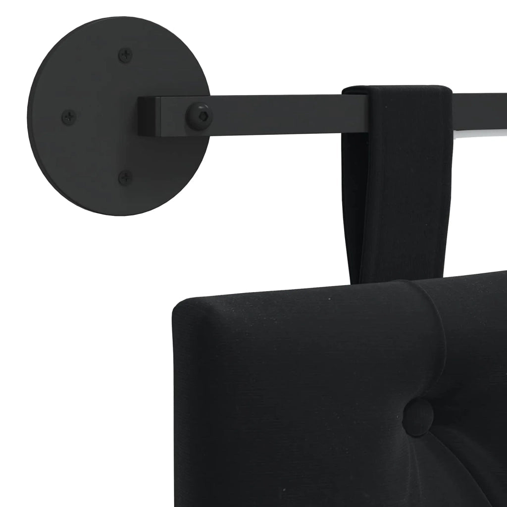 Testiera | Testata sospesa Con luce LED Nero Velluto