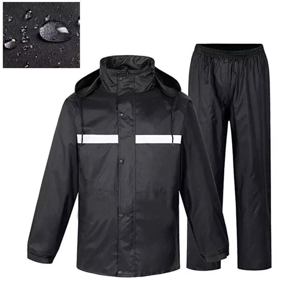Trade Shop - Tuta Antipioggia Completo Impermeabile Con Giacca E Pantalone Taglia L Xxl -    Xxl