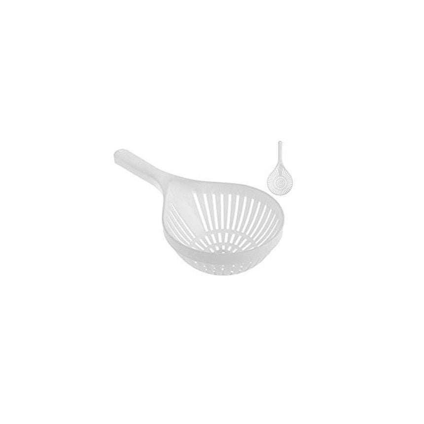 SSS 3804400 Scolapasta con manico in polipropilene alimentare lavabile in lavastoviglie diametro 18 cm colore Bianco
