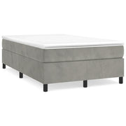 Letto matrimoniale | Letto per adulti | Struttura Letto a Rete a Molle Grigio Chiaro 120x200 cm Velluto