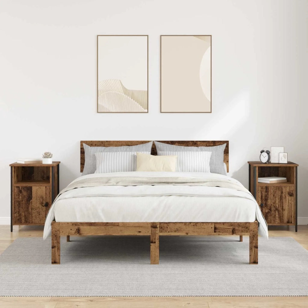 Armadio da Notte 2 pcs Legno vecchio 40 x 42 x 60 cm 881833