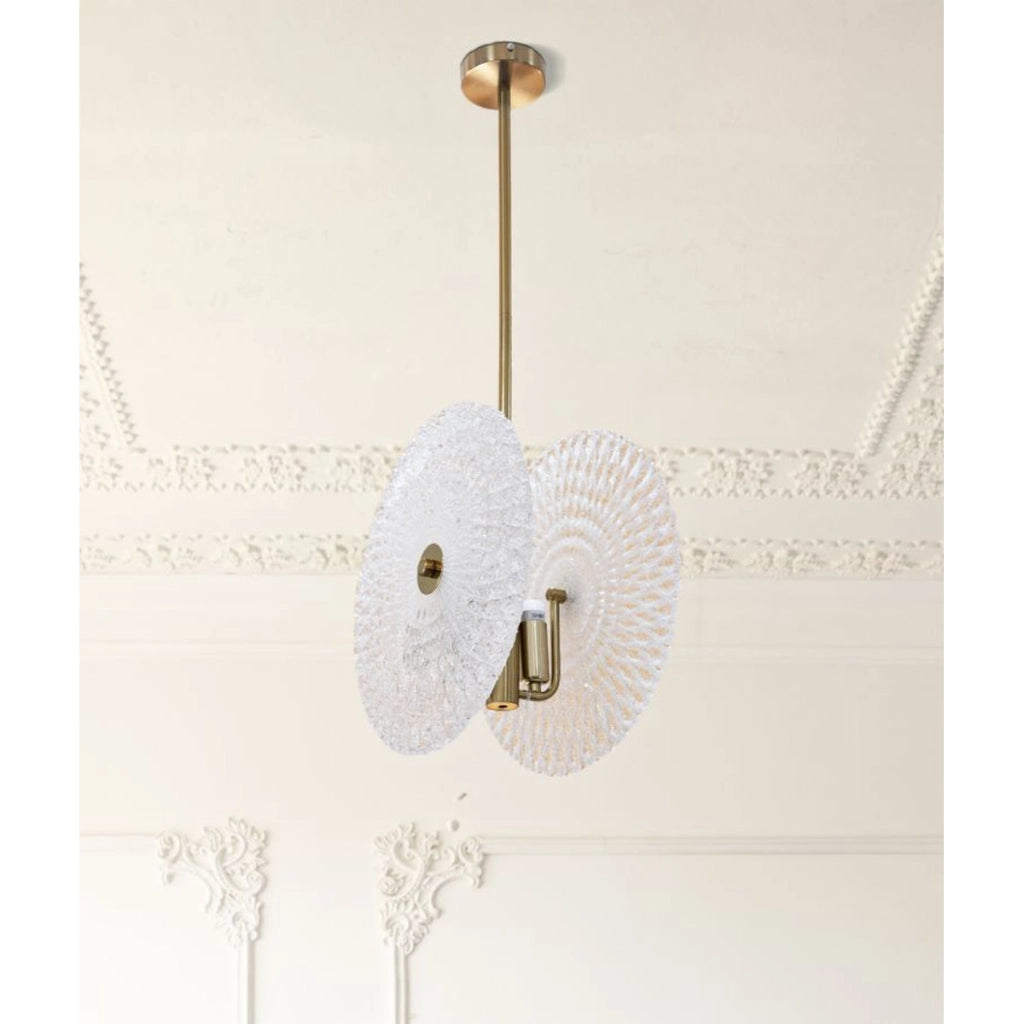 Lampada a Sospensione VKH86, Oro, Metallo, 35x18x80 cm