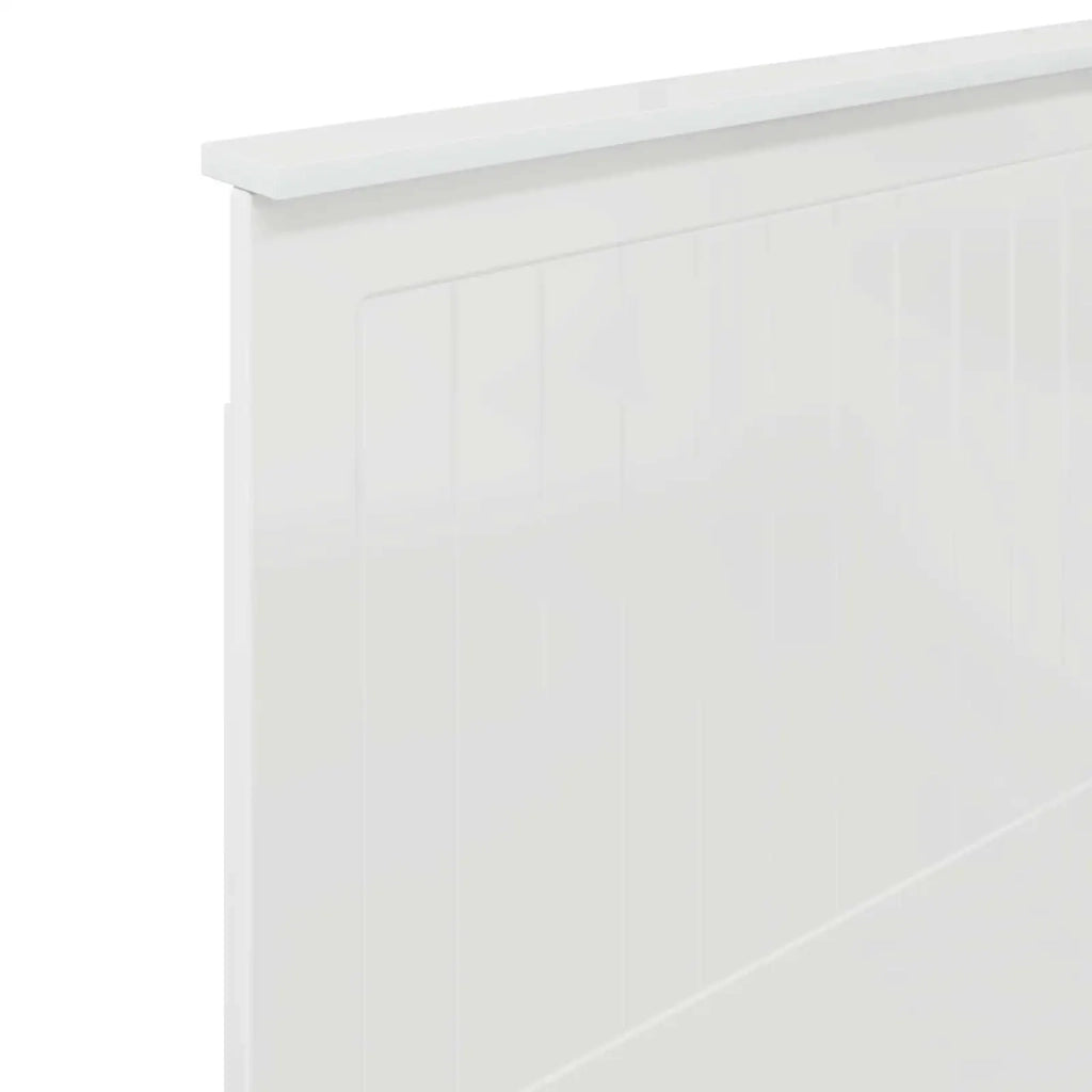 Testiera | Testata con Testiera | Testata Bianco Lucido 100 cm Legno multistrato