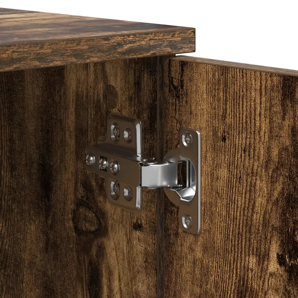 Struttura del letto-Giroletto Rovere fum¨¦ 90 x 200 cm Legno multistrato 753304