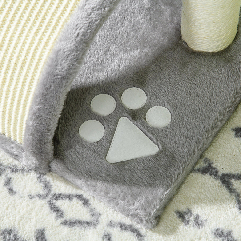Casetta per Gatti con Poste e Piattaforme ¨C Zephmum ¨C Grigio 35.5x37x46 cm