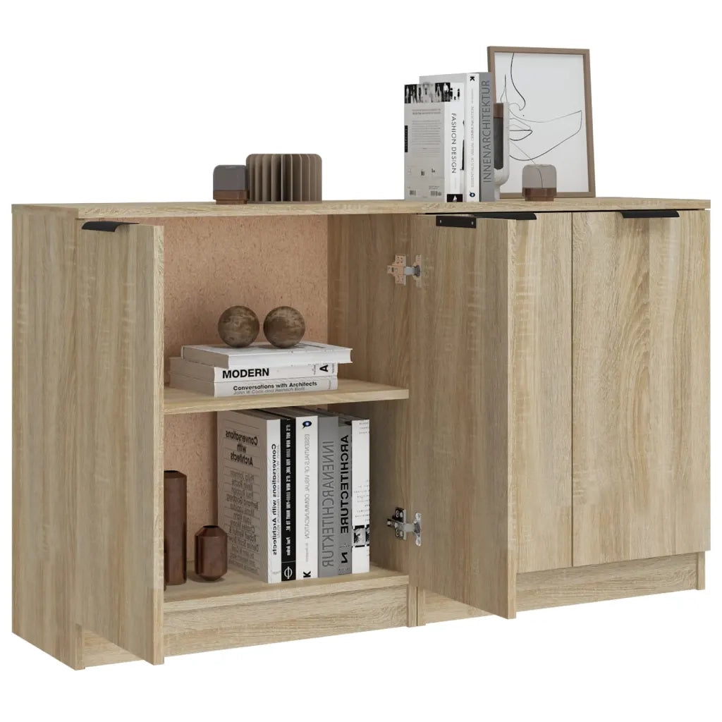 Credenze 2 pz Rovere Sonoma 60x30x70 cm in Legno Multistrato 3115774