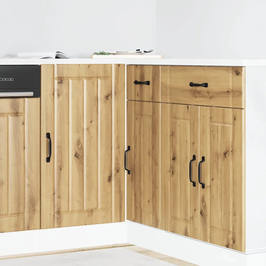 Mobile base da cucina Lucca Rovere Artigianale Legno Multistrato 854317