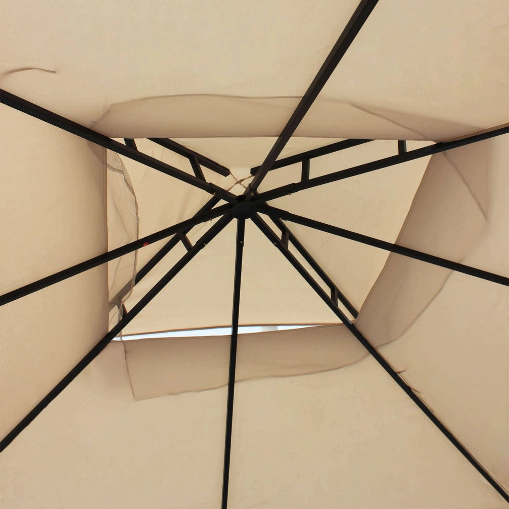 Gazebo da Giardino 3x3 con zanzariera in acciaio poliestere - TIM