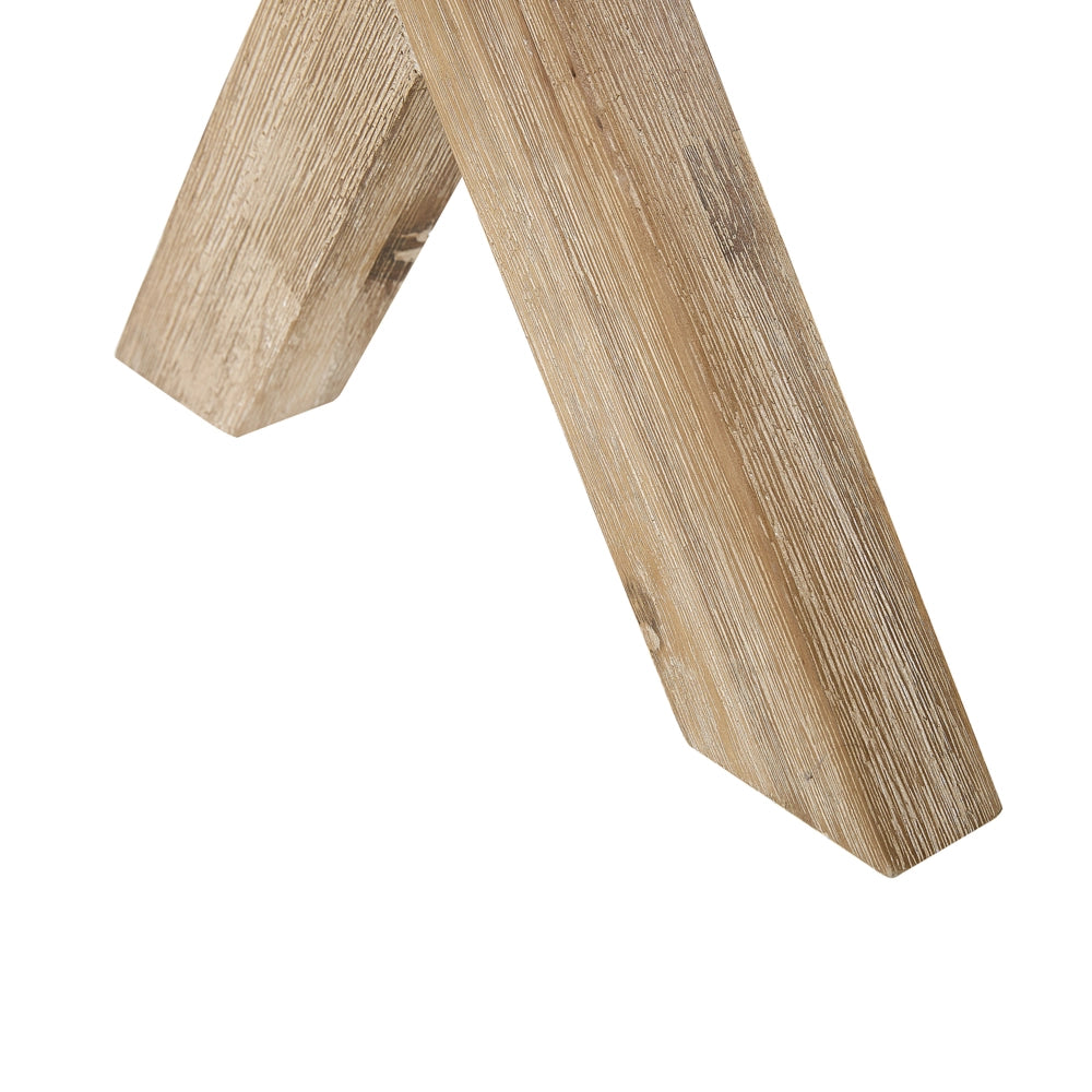 Set da Giardino con Tavolo Quadrato e 4 Sgabelli in Cemento Grigio e Base in Legno di Acacia