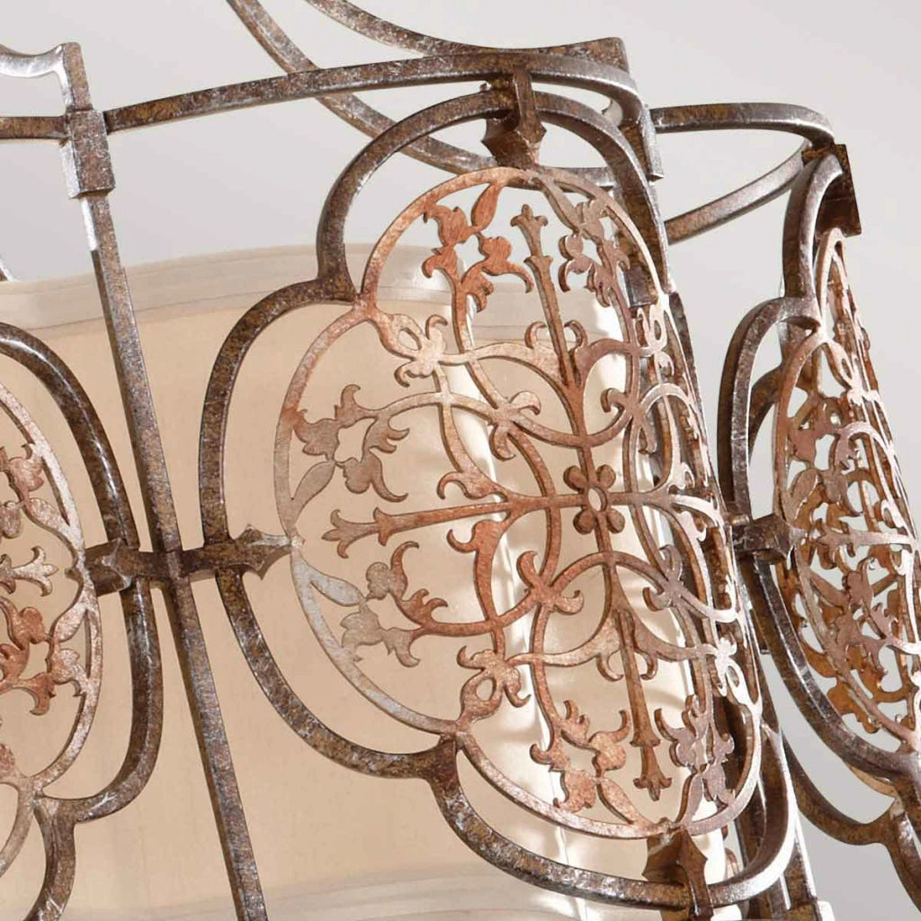 Plafoniera Feiss Marcella bronzo britannico 3xE27 60W Ø54cm