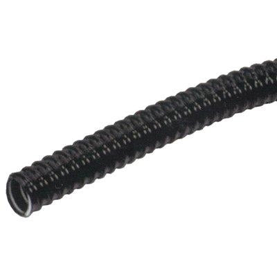 TUBO CORRUGATO + TIRAFILO  PVC NERO MM 32 MT  25