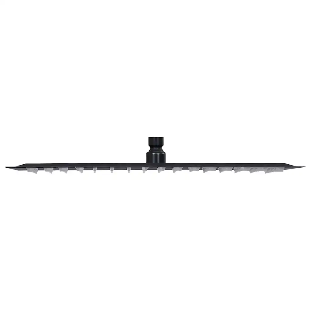 Testa Doccia a Pioggia Acciaio Inox 40x30 cm Rettangolare Nera CFW4484461
