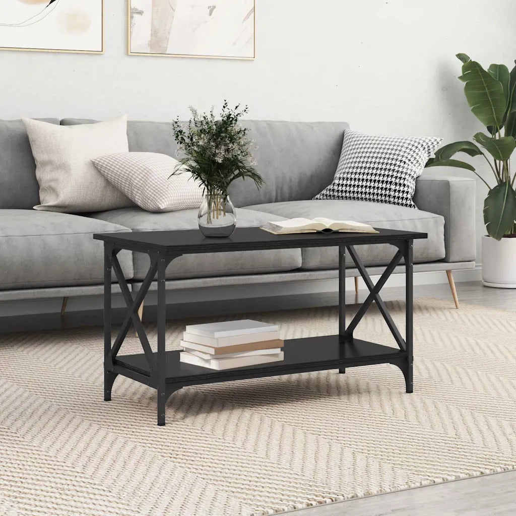 Tavolino da salotto | Tavolino da caff¨¨ | Tavolino da Soggiorno Rovere nero 80 x 45 x 45.5 cm