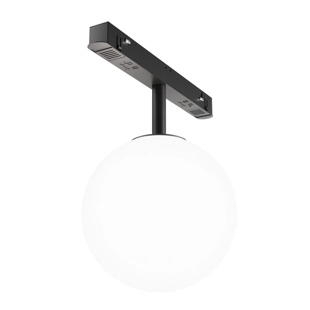 Maytoni Lampada da binario moderna Exility Luna 1 luce LED integrato nero vetro