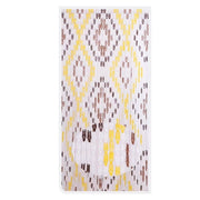 Trade Shop - Tenda Moschiera Con Piastrine In Pvc Decoro Rombo Marrone 140x230cm Tpl25 017392 -