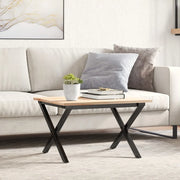 Telaio Gambe a X per Tavolino da Salotto 60x40x38 cm in Acciaio 357896