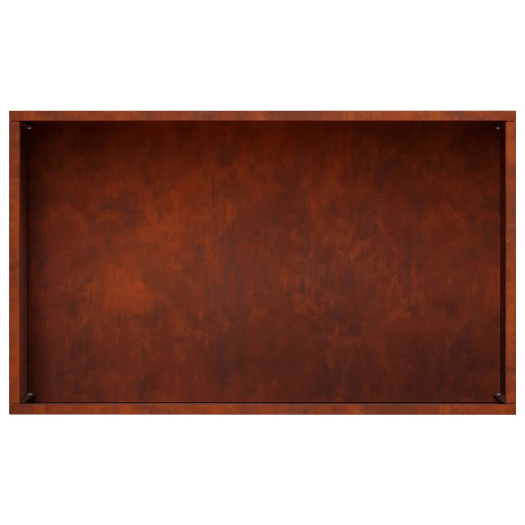 Vaso da giardino 2 pz Ruggine 50 x 30 x 49 cm Acciaio Corten 8005819