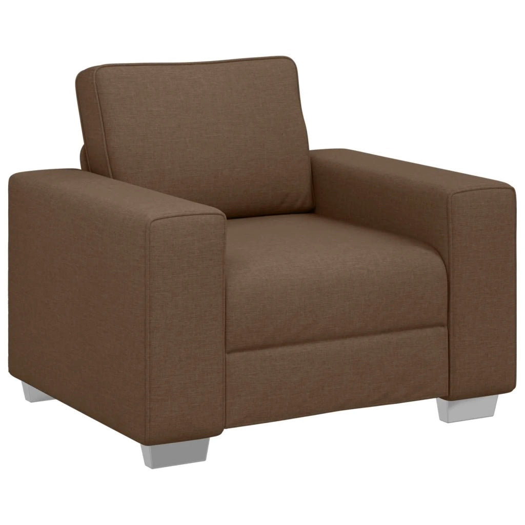 Poltrona Sofa Marrone 100 cm Tessuto 4105211