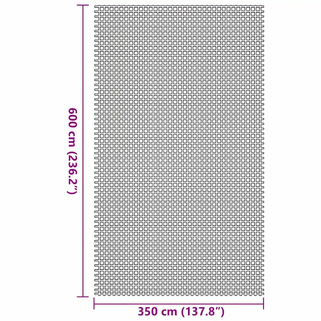 Tappeto da Tenda Antracite 600 × 350 cm Poliestere 42002778