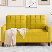 Divano a 2 Posti-Sofa 2 Posti giallo 120 cm in Velluto 781623