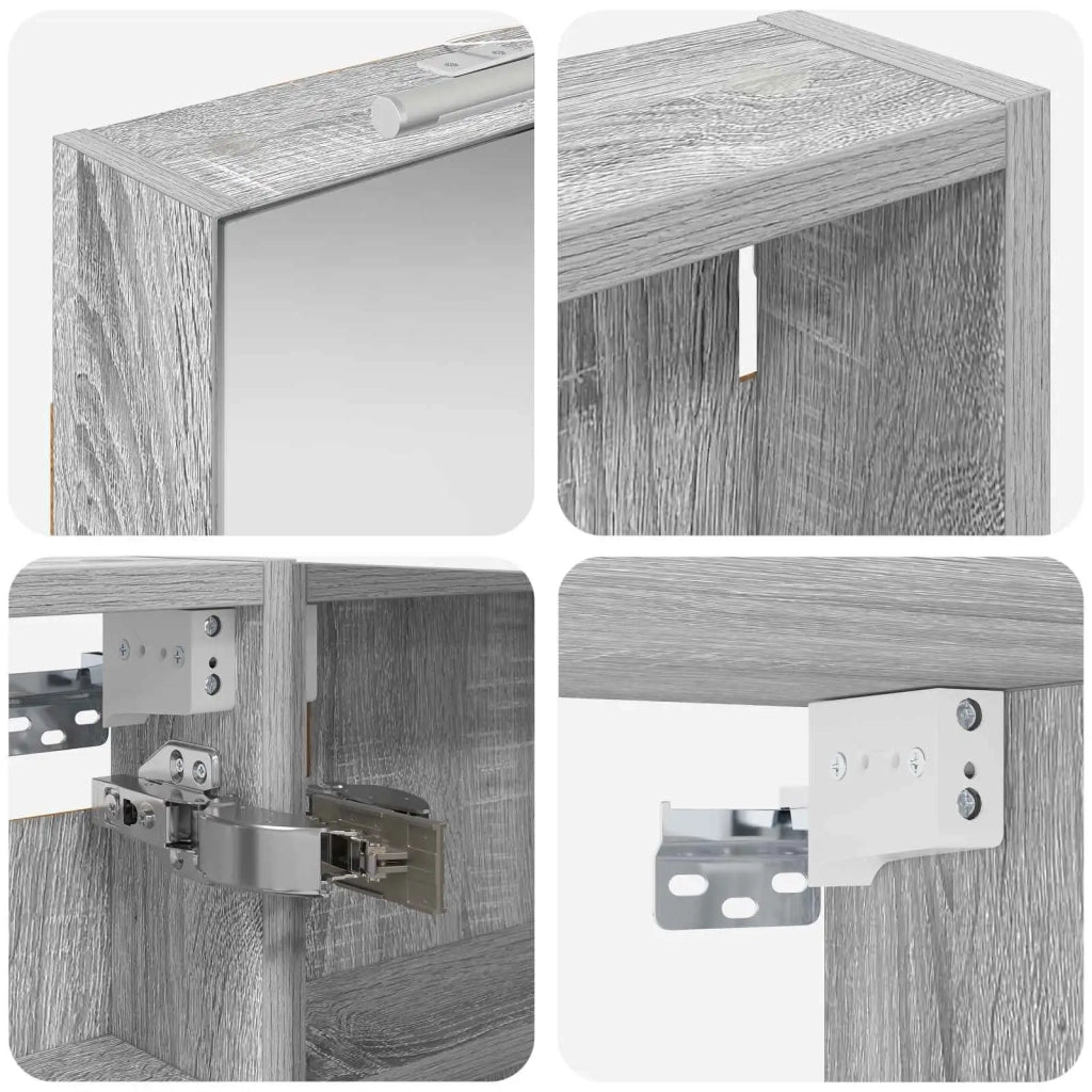 Set di Armadi da Bagno | Armadio da bagno con porta 3 pz 100 x 10,5 x 60,5 cm