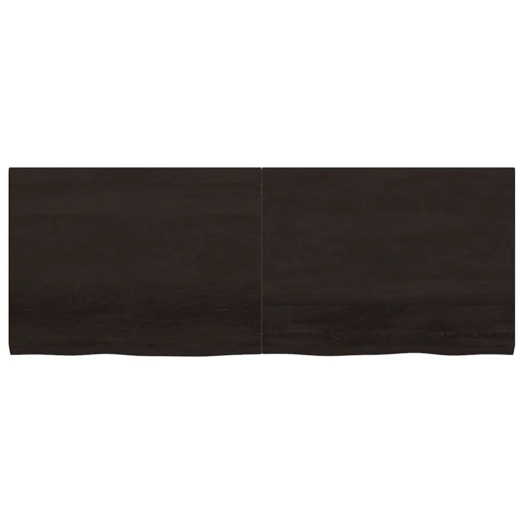 Piano Tavolo | Superficie Tavolo | Piano Scrivania Marrone 160x60x(2-4) cm Rovere Massello Trattato
