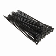 Trade Shop - Set 100 Pz Fascette Serracavo Autobloccanti In Nylon Nero 4.8mm X 200mm 48-200-n -