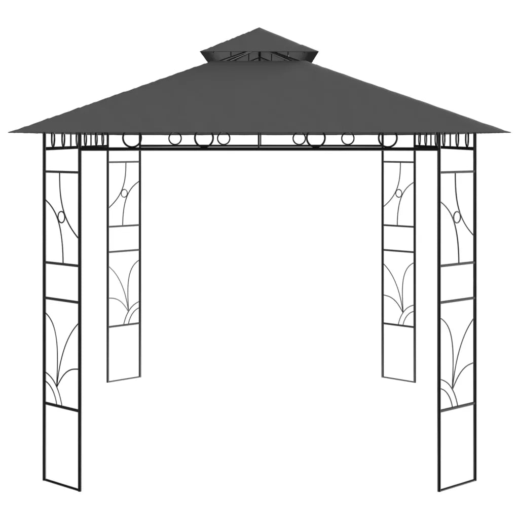 Gazebo | Pergolato 4x3x2,7 m Antracite 160 g/m2
