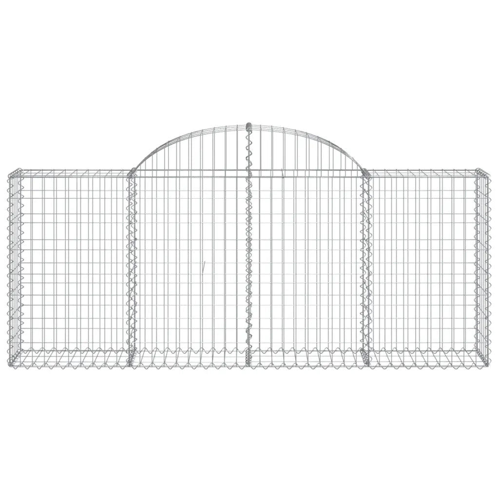 Cesti Gabbioni ad Arco 40 pz 200x30x80/100 cm Ferro Zincato 3146107