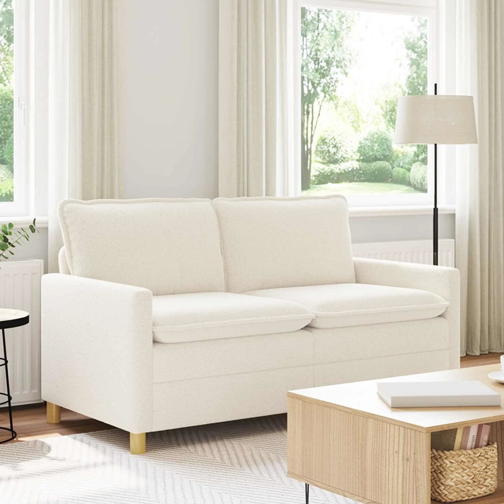 Divano Crema 156 x 81 x 87,5 cm Tessuto 42028850