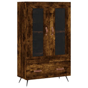 Credenza | Madia | Buffet da pranzo | Armadio da pranzo Rovere Fumo 69,5x31x115 cm in Legno Multistrato