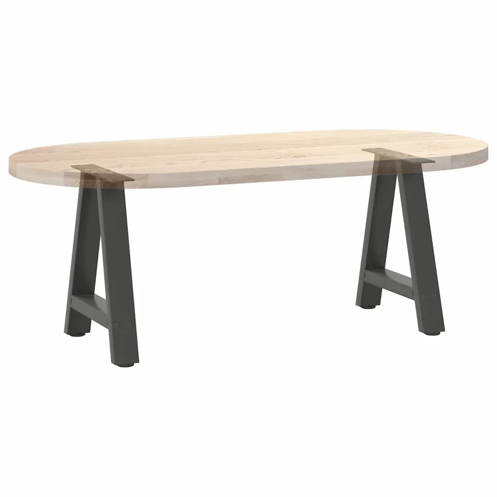 Gambe per Tavolino da Caffè a Forma di A 2 pz Antracite 38x(42-43) cm Acciaio 4012830
