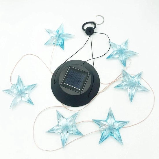 Campana Ventilata per Giardino e Decorazione di Finestra con Lampada LED Solare Arcobaleno