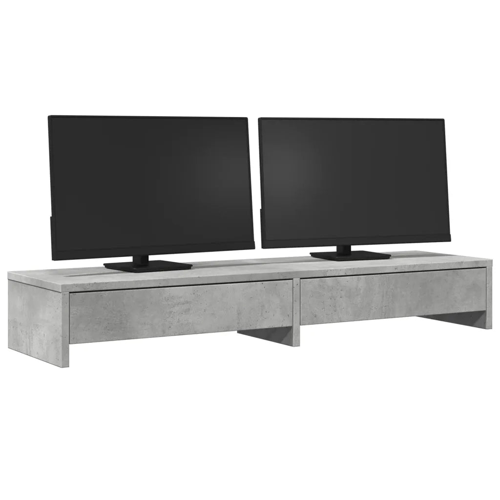 Supporto Monitor con Cassetti Grigio 100x27x15 cm in Truciolato CFW1191392