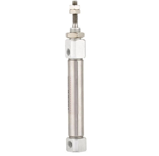 Cilindro pneumatico doppio funzione - Diametro cilindro 10 mm - Slancio 30 mm - Acciaio inossidabile - Alta potenza - Dimensioni compatte - Cilindro ad aria