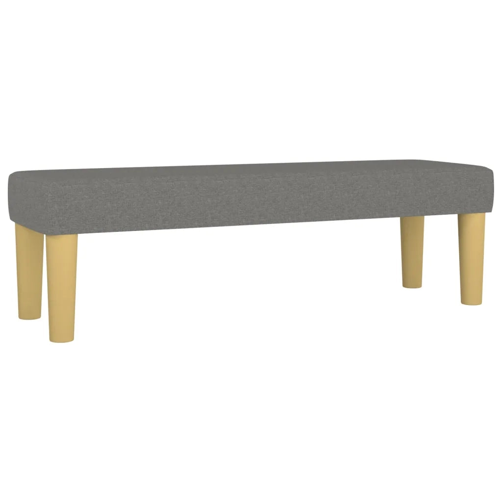 Giroletto a Molle con Materasso Grigio Scuro 160x200 cm Tessuto 3137486