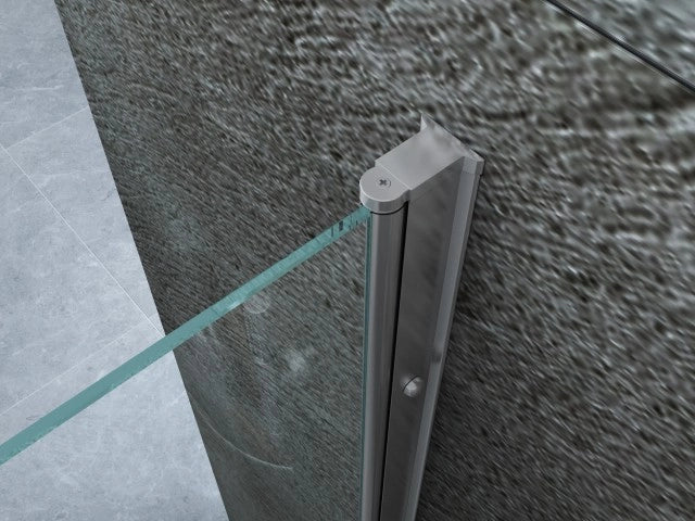 Porta doccia a libro ingresso centrale cristallo 8mm trasparente h.195 SEA BIS 160 cm,Flacone anticalcare escluso