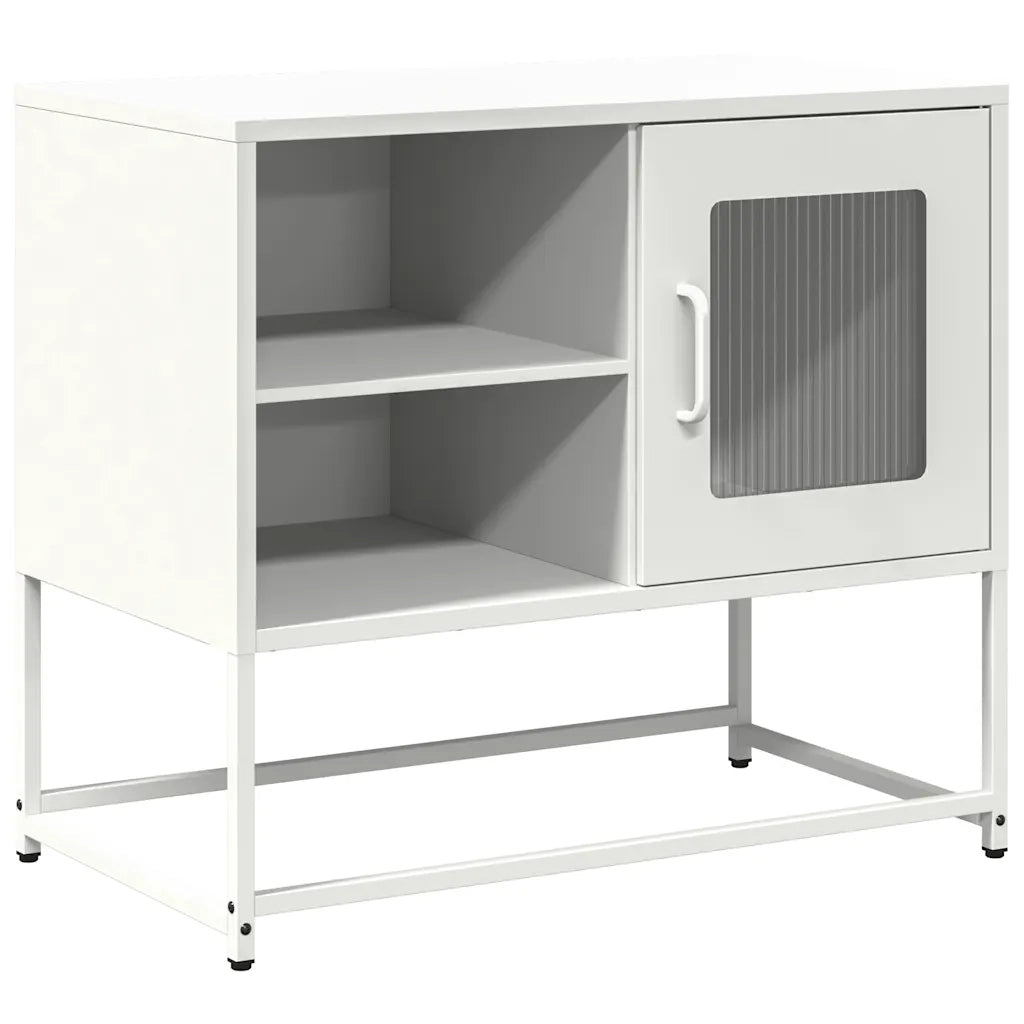 Mobile TV | Armadietto TV | Mobile Porta TV Bianco 68x39x60,5 cm in Acciaio