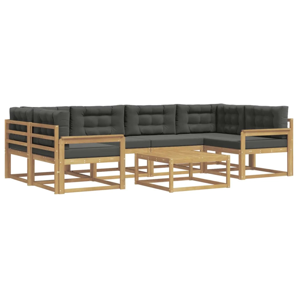 Set di divani da esterno 5 pz Bianco e Antracite 3386121