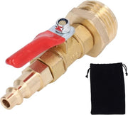 Adattatore per gonfiaggio invernale con connessione rapida maschio 1/4 pollici per irrigazione esterna per barche da diporto.